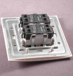 【abb大蹺板開關面板_au16553-ww_2位雙控_白色方形_帶指示燈指示帶】_價格報價_實拍圖片_參數(shù)-好住網(wǎng)