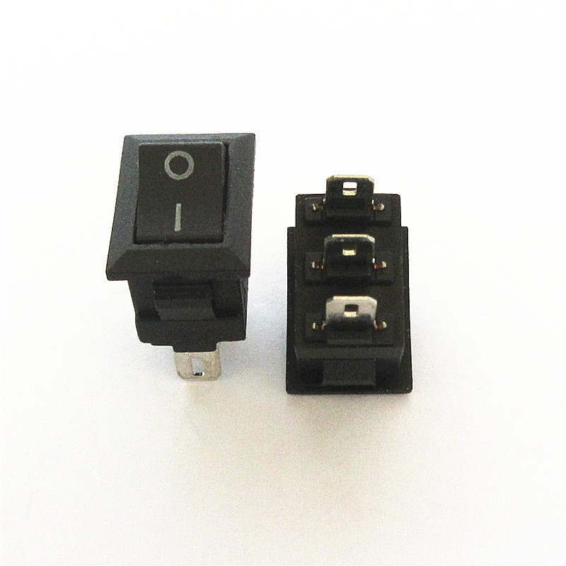 KCD11船型開關(guān)2/三檔兩/3腳彎針15*21mm電源翹板小船形開關(guān)3A250V